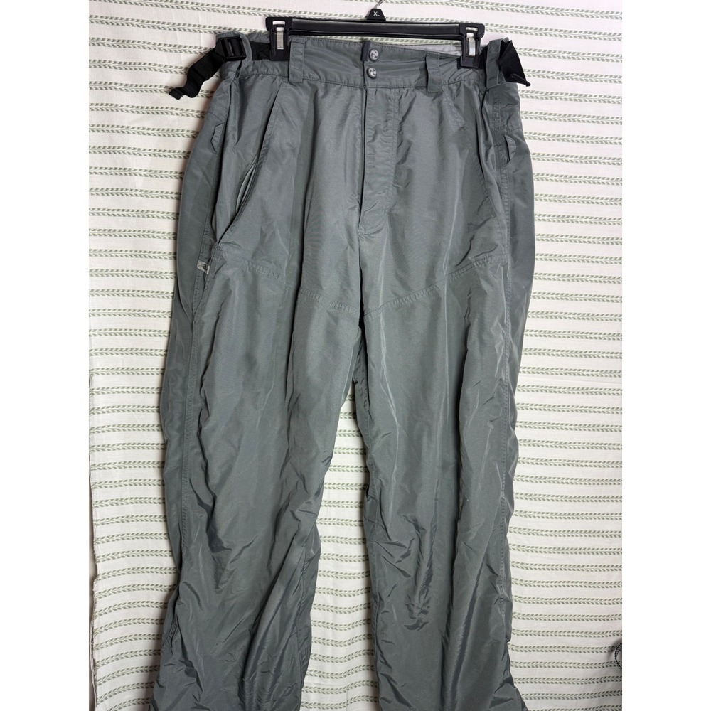 Cloudveil Y2K Mens Snow Pants Grey Insulated Fleece Lined Technical Straight XL